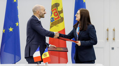 FOTO | La Chișinău a fost semnat un memorandum de cooperare în domeniul integrării europene, între Franța și Republica Moldova 