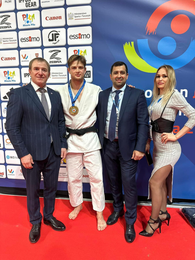 FOTO | Medalie de aur pentru Republica Moldova. Judocanul Mihail Latîșev a devenit campion european Under 23