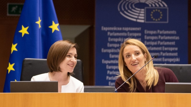 Președinta Parlamentului European, Roberta Metsola: „Maia Sandu a stat în fruntea luptei pentru democrație, stat de drept și viitor european”