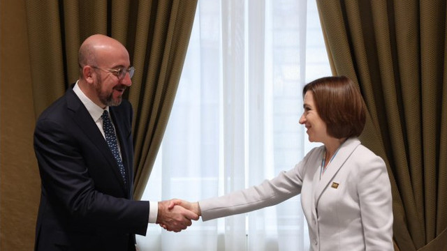 Președintele CE, Charles Michel, în discuții cu Maia Sandu: „Puteți conta pe sprijinul deplin al Uniunii Europene”