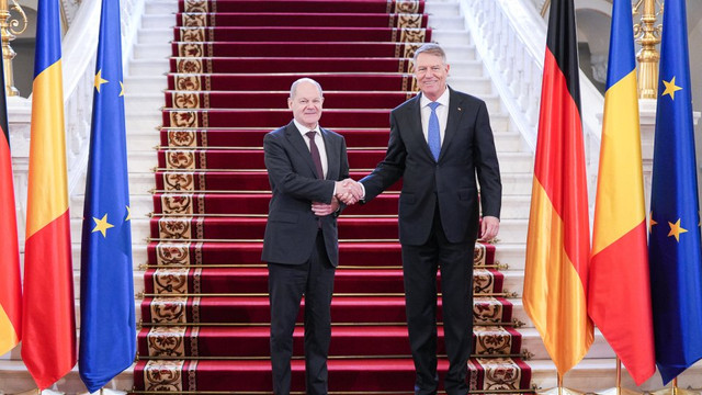 Klaus Iohannis și Olaf Scholz au discutat despre necesitatea oferirii unui ajutor susținut Republicii Moldova pentru asigurarea parcursului european