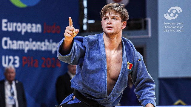 FOTO | Medalie de aur pentru Republica Moldova. Judocanul Mihail Latîșev a devenit campion european Under 23