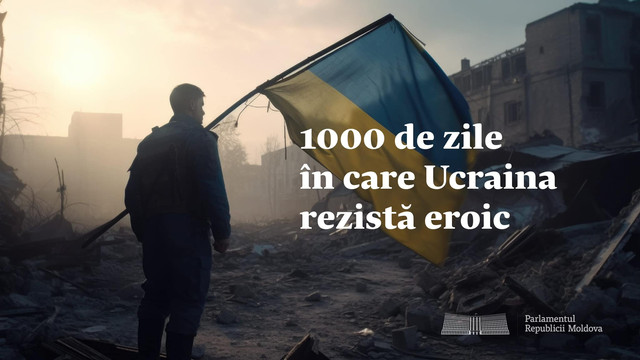 „Poporul ucrainean merită și trebuie să fie învingător, iar R. Moldova îi va fi alături și la bine și la greu”. Mesajul lui Igor Grosu la o mie de zile de război în Ucraina