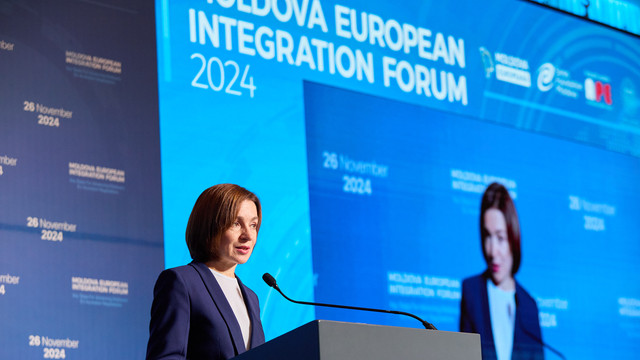 VIDEO | Maia Sandu, la Forumul privind Integrarea Europeană a R. Moldova 2024: „Pentru prima dată în istorie, R. Moldova are șansa reală să adere la UE”