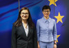 FOTO | Cristina Gherasimov s-a întâlnit cu noua comisară pentru extindere, Marta Kos. Progresele înregistrate de R. Moldova în ultimul an pe agenda europeană, în discuții