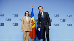 FOTO | Maia Sandu, întrevedere cu Mark Rutte: Au discutat despre securitatea regională și amenințările hibride 