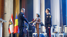 Maia Sandu, la ceremonia dedicată aniversării de 34 de ani a Poliției Naționale: „Vă suntem recunoscători pentru eforturile voastre și pentru curajul cu care serviți țara” 