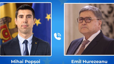 Mihai Popșoi a avut o convorbire telefonică cu noul ministru de externe al României, Emil Hurezeanu
