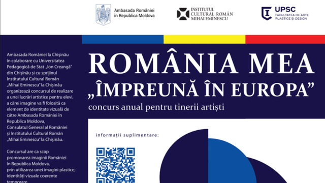 „România Mea” | Tinerii artiști din Republica Moldova sunt invitați să participe la un concurs cu tema „Împreună în Europa”. Cine poate participa și ce premii sunt oferite