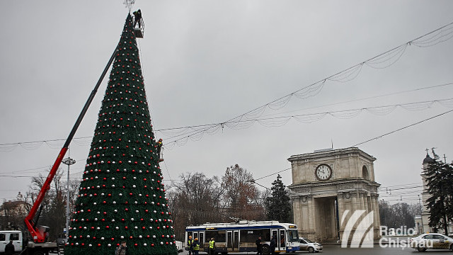 Circulația transportului public, sistată în centrul Chișinăului în ajunul Crăciunului