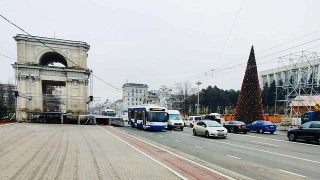 Pe 31 decembrie, traficul rutier va fi sistat în centrul Chișinăului 