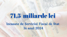 Bugetul public național a încasat peste 70 de miliarde de lei în anul 2024