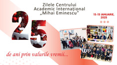 Centrul Academic Internațional „Mihai Eminescu” organizează un eveniment cultural cu prilejul împlinirii a 25 de ani de la înființare