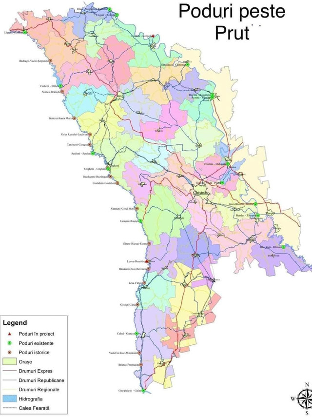 Vor fi construite 4 poduri rutiere noi peste Prut. Ministerul Transporturilor de la București a anunțat compania care va face studiul de fezabilitate