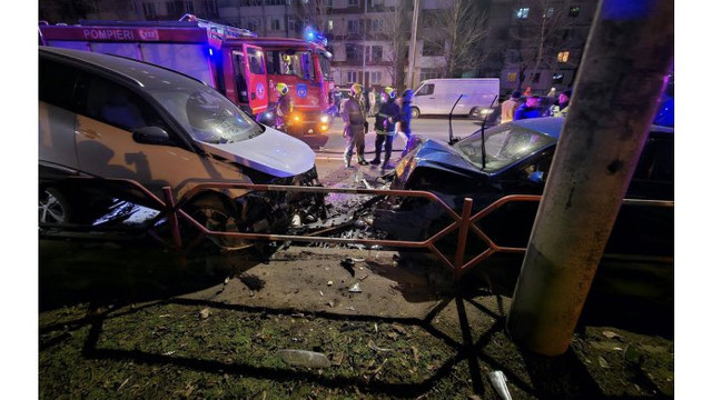 Șapte automobile au fost avariate în urma unui accident rutier produs în Chișinău