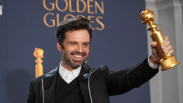 Globurile de Aur 2025. Actorul român Sebastian Stan, după a câștigat premiul pentru cel mai bun actor într-o categorie majoră: „România, te iubesc!”