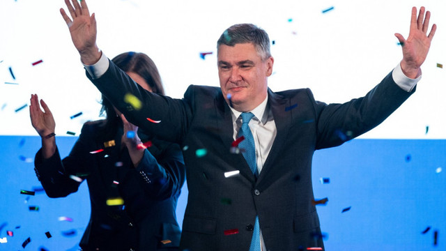 Președintele croat Milanovic, critic al UE și al NATO, a obținut un nou mandat. Acuzații că boții ruși l-au favorizat în campanie