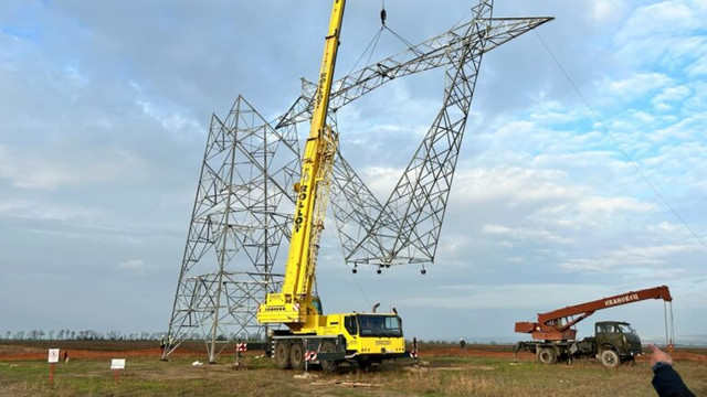 Ministerul Energiei: Lucrările la linia electrică Vulcănești – Chișinău se desfășoară conform graficului. Când vor fi finalizate 