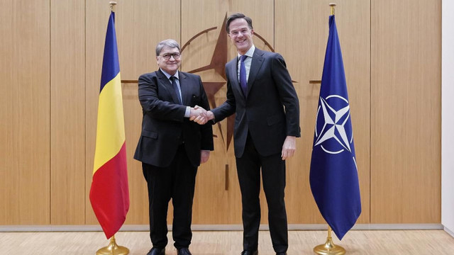 Emil Hurezeanu și Mark Rutte au discutat despre nevoia consolidării sprijinului NATO pentru Republica Moldova 