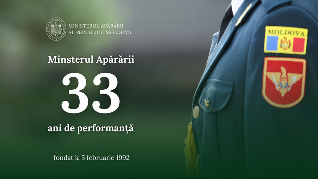 Ministerul Apărării marchează 33 de ani de activitate