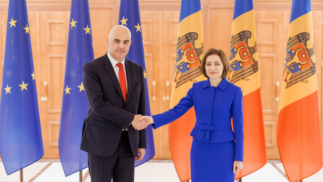 FOTO | Maia Sandu, după întâlnirea cu Alain Berset: „În fața noilor provocări Consiliul Europei rămâne un aliat de încredere”