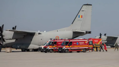 România transportă patru răniți grav în incendiul din Macedonia de Nord în Lituania cu o aeronavă militară. Sunt tineri intubați și ventilați mecanic