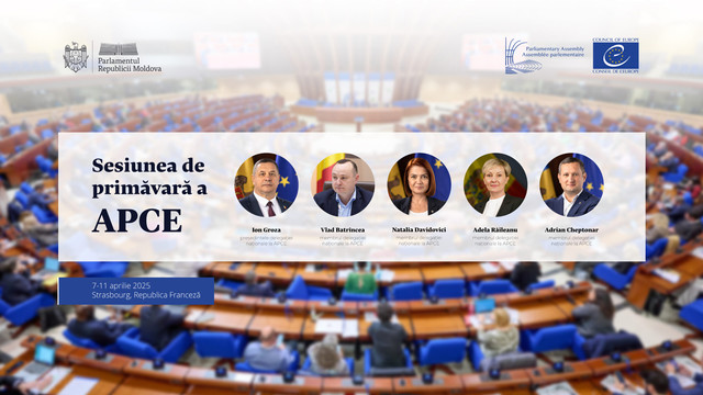 O delegație a Parlamentului R. Moldova participă la sesiunea de primăvară a APCE de la Strasbourg