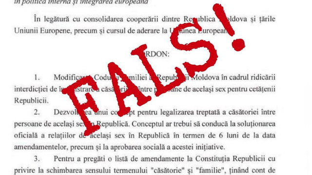 MAE dezminte așa-zisul „ordin” de legalizare a căsătoriei între persoane de același sex MAE dezminte așa-zisul „ordin” de legalizare a căsătoriei între persoane de același sex