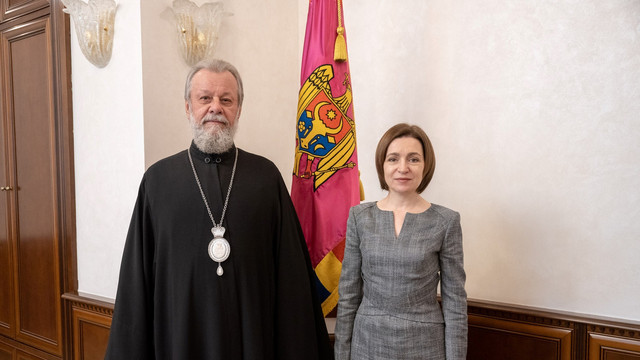 Maia Sandu a avut o întrevedere cu Mitropolitul Vladimir, în contextul Sfintelor Sărbători de Paști Maia Sandu a avut o întrevedere cu Mitropolitul Vladimir, în contextul Sfintelor Sărbători de Paști
