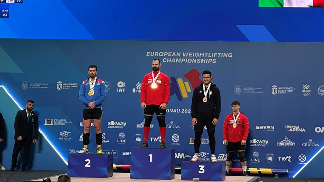 Halterofilul Marin Robu a devenit vicecampion european, cu două medalii de argint și una de aur  Halterofilul Marin Robu a devenit vicecampion european, cu două medalii de argint și una de aur