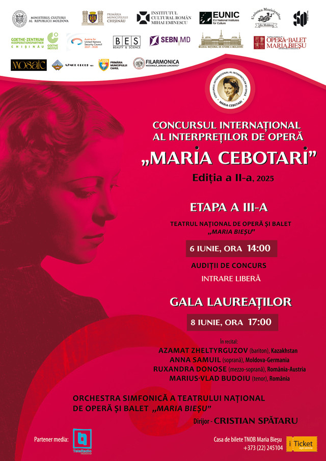 ICR Mihai Eminescu va acorda „Premiul pentru cel mai bun debut” la Concursul Internațional al Interpreților de Operă „Maria Cebotari”, ediția a II-a