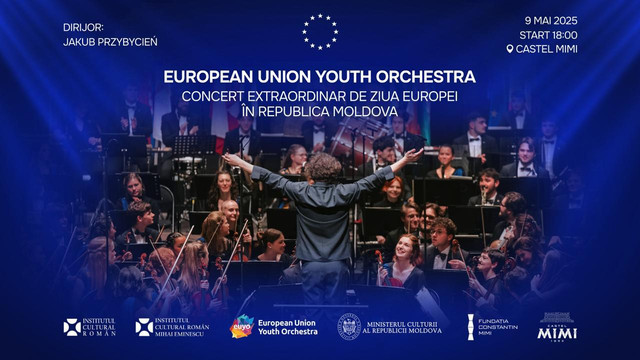 De Ziua Europei, Orchestra de Tineret a Uniunii Europene va susține un concert de excepție în Republica Moldova, organizat de Institutul Cultural Român  De Ziua Europei, Orchestra de Tineret a Uniunii Europene va susține un concert de excepție în Republica Moldova, organizat de Institutul Cultural Român
