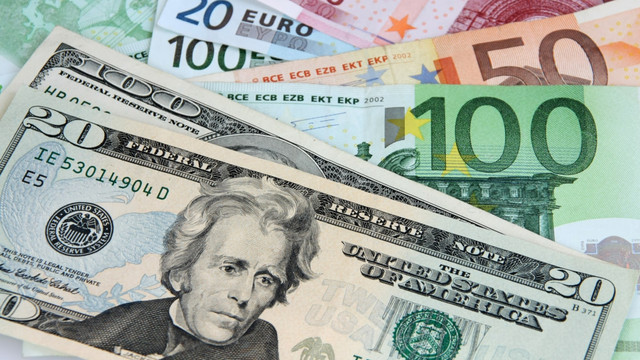 Euro se ieftinește, iar dolarul își menține valoarea
