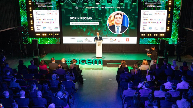 Dorin Recean, la Forumul industriei electronice din Republica Moldova: „Avansarea în parcursul european va asigura accesul la o piață de aproximativ 500 de milioane de consumatori” 