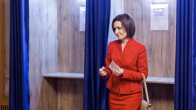 VIDEO | Maia Sandu a votat pentru alegerile prezidențiale din România la ambasada română din Tirana