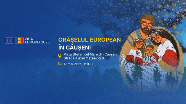 Orașul Căușeni celebrează astăzi Ziua Europei, sub genericul: „Pace, prosperitate, demnitate – Europa ești tu!” Orașul Căușeni celebrează astăzi Ziua Europei, sub genericul: „Pace, prosperitate, demnitate – Europa ești tu!”