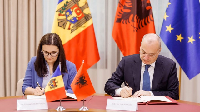 Republica Moldova și Albania au semnat un Memorandum de Colaborare în domeniul integrării europene. Cristina Gherasimov: „Împreună vom ajunge mai bine pregătiți în marea familie europeană” (FOTO) Republica Moldova și Albania au semnat un Memorandum de Colaborare în domeniul integrării europene. Cristina Gherasimov: „Împreună vom ajunge mai bine pregătiți în marea familie europeană” (FOTO)