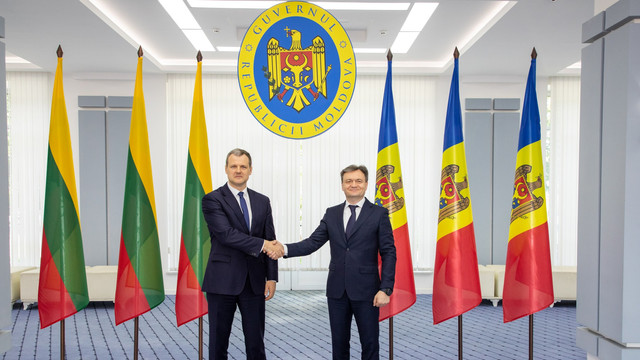 Premierul Lituaniei, Gintautas Paluckas, la Chișinău: „Continuăm sprijinul pe calea de integrare europeană a Republicii Moldova”