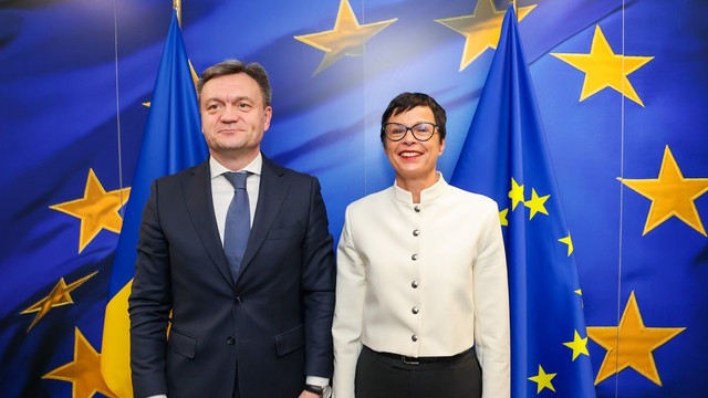 Dorin Recean, în discuții cu Marta Kos și alți comisari europeni, la Bruxelles: „Republica Moldova este în plin proces de aderare și avem nevoie de continuitatea programelor de colaborare cu UE” (FOTO)