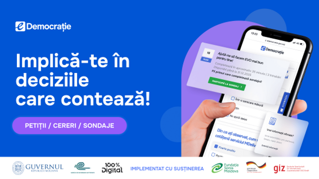A fost lansată platforma eDemocrație. Cetățenii din țară și diasporă vor putea accesa mai ușor serviciile publice A fost lansată platforma eDemocrație. Cetățenii din țară și diasporă vor putea accesa mai ușor serviciile publice