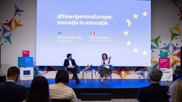Dezbatere la UTM, cu participarea vicepreședintei executive a Comisiei Europene, Roxana Mînzatu, și a ministrului educației Dan Perciun: „Tinerii din R. Moldova trebuie să se pregătească prin educația STEAM” Dezbatere la UTM, cu participarea vicepreședintei executive a Comisiei Europene, Roxana Mînzatu, și a ministrului educației Dan Perciun: „Tinerii din R. Moldova trebuie să se pregătească prin educația STEAM”