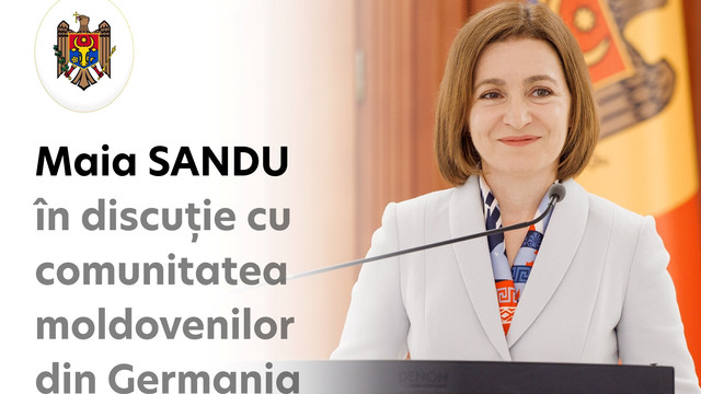 Maia Sandu invită cetățenii Republicii Moldova stabiliți în Germania la o serie de discuții directe Maia Sandu invită cetățenii Republicii Moldova stabiliți în Germania la o serie de discuții directe