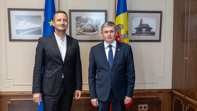 Igor Grosu, la întrevedere cu vicepreședintele Parlamentului European, Nicolae Ștefănuță: „Obiectivul nostru este ca în 2028 să fim parte a marii familie europene”  Igor Grosu, la întrevedere cu vicepreședintele Parlamentului European, Nicolae Ștefănuță: „Obiectivul nostru este ca în 2028 să fim parte a marii familie europene”