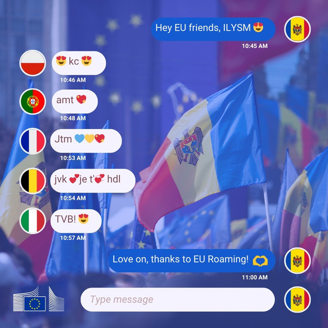 „Pregătiți-vă să spuneți salut în UE fără costuri suplimentare”. Anunțul Comisiei Europene referitor la tarifele de roaming pentru R. Moldova