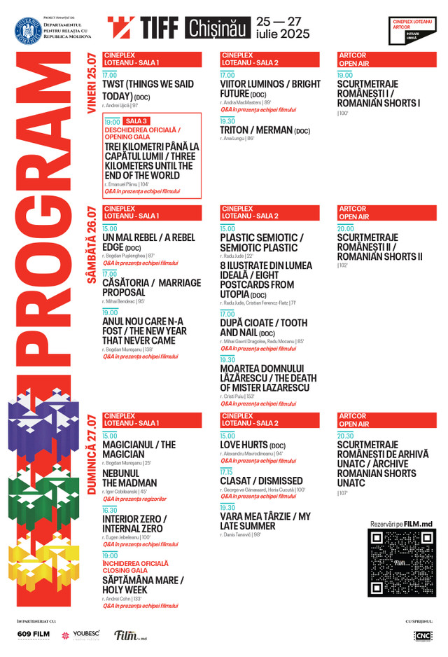 Începe Festivalul Internațional de Film Transilvania. Peste 30 de filme românești de notorietate vor putea fi văzute de cinefilii din Chișinău (Foto) Începe Festivalul Internațional de Film Transilvania. Peste 30 de filme românești de notorietate vor putea fi văzute de cinefilii din Chișinău (Foto)