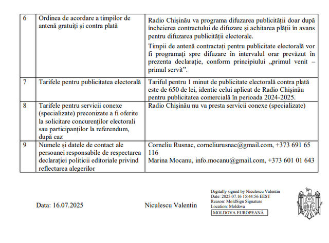Declarația privind politica editorială pentru reflectarea alegerilor parlamentare din 28 septembrie 2025  Declarația privind politica editorială pentru reflectarea alegerilor parlamentare din 28 septembrie 2025