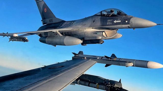 România a ridicat de la sol două avioane de luptă F-16, după atacuri rusești la graniță România a ridicat de la sol două avioane de luptă F-16, după atacuri rusești la graniță