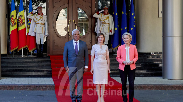 LIVE | Conferință de presă susținută de Președinta Republicii Moldova, Maia Sandu, Președinta Comisiei Europene, Ursula von der Leyen, și Președintele Consiliului European, António Costa LIVE | Conferință de presă susținută de Președinta Republicii Moldova, Maia Sandu, Președinta Comisiei Europene, Ursula von der Leyen, și Președintele Consiliului European, António Costa