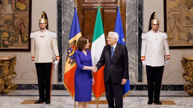 Maia Sandu a avut o întrevedere cu omologul său italian, Sergio Mattarella. „Italia este un susținător ferm al R. Moldova și al drumului nostru european” (FOTO) Maia Sandu a avut o întrevedere cu omologul său italian, Sergio Mattarella. „Italia este un susținător ferm al R. Moldova și al drumului nostru european” (FOTO)