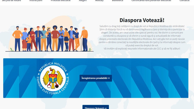 CEC lansează platforma online diaspora.cec.md pentru informarea alegătorilor moldoveni din străinătate  CEC lansează platforma online diaspora.cec.md pentru informarea alegătorilor moldoveni din străinătate